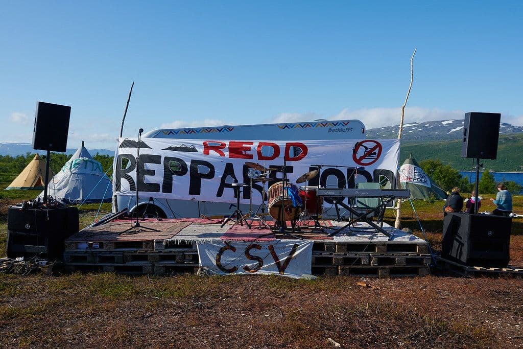 Festivalscene ved Repparfjord